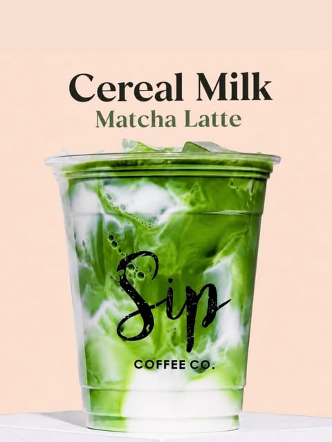 Cereal Milk Matcha Latte